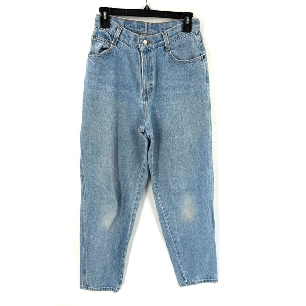 Vintage Womens Gitano Jeans Barrel Leg Straight Tapered Size 8 Light Wash
